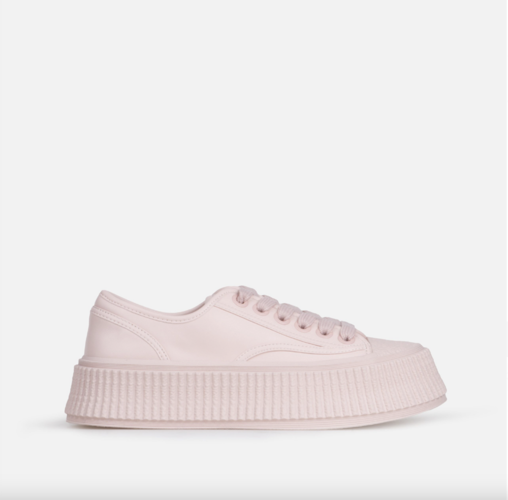 pink sneakers