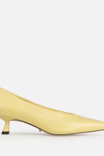 zapatos amarillos tacón bajo mujer Evry